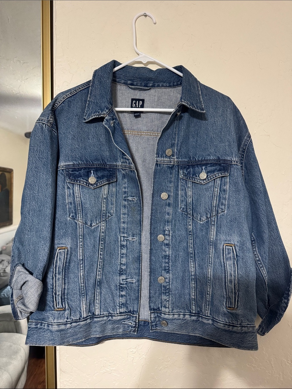 GAP Classic Blue Denim Jacket oversized fit
